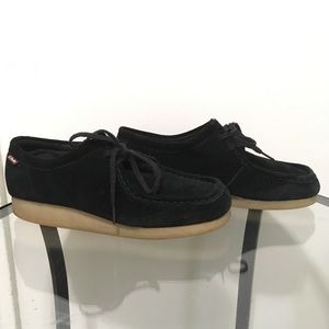 Black Suede Wallabee Boots